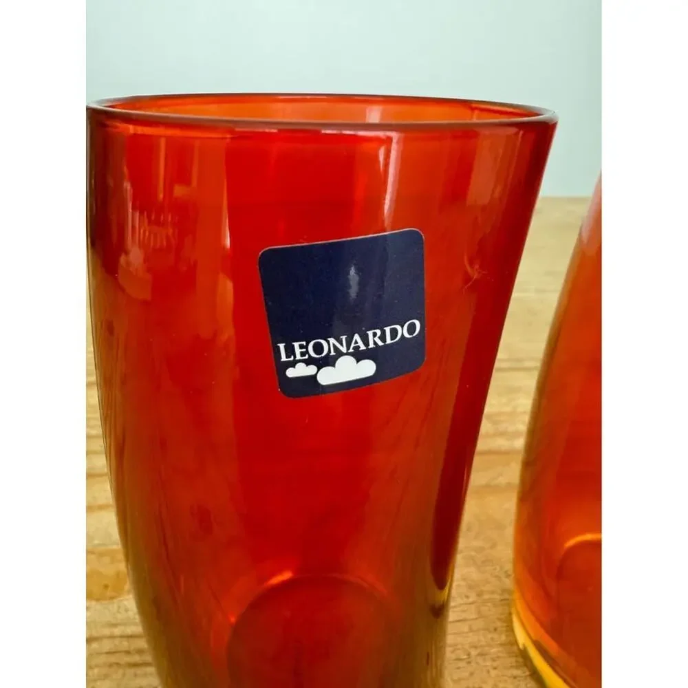 Vintage MCM 2 Leonardo Germany Swing Curved Glasses